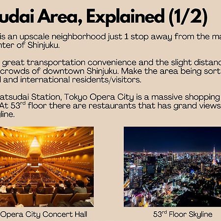 Shinjuku 1 Sta.・98㎡・4Br Entire Home Upscale Area Prefektura Tokio Exteriér fotografie